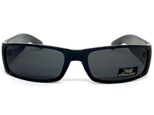 Classic Hardcore Biker Gangster Style LOCS SUNGLASSES Black Frame Dark Lens 9006