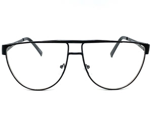 Classic Vintage Retro Style Clear Lens EYEGLASSES Black Frame 163889