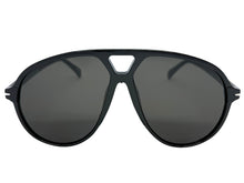 Oversized Vintage Retro Style SUNGLASSES Large Black Frame - Dark Lens 81022