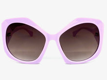 Oversized Exaggerated Vintage Retro Style SUNGLASSES Huge Purple Frame 1222