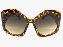 Oversized Exaggerated Vintage Retro Style SUNGLASSES Huge Tortoise Frame 1222