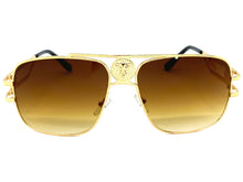 Classic Elegant Luxury Hip Hop Aviator Style SUNGLASSES Gold Frame 7736