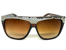 Oversized Classic Vintage Retro Style SUNGLASSES Large Tortoise Snakeskin Frame 1201