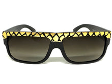 Classic Vintage Retro Hip Hop Rapper Pimp Style SUNGLASSES Thick Black Snakeskin Frame 1221