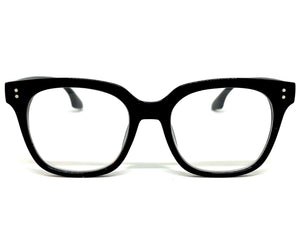 Classic Vintage Retro Style READING GLASSES READERS Black Frame Lens Strength +1.75