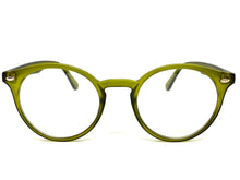 Classic Vintage Retro Style Clear Lens EYEGLASSES Round Green Frame 1728