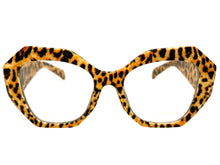 Oversized Exaggerated Vintage Retro Style Clear Lens EYEGLASSES Large Thick Cheetah Frame 61900