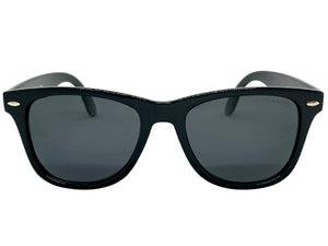 Classic Vintage Retro Style POLARIZED Lens SUNGLASSES Black Frame 1007