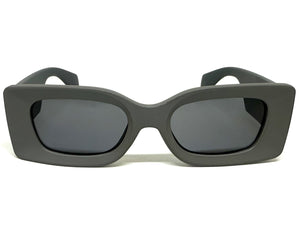 Classic Hardcore Biker Gangster Style SUNGLASSES Gray Frame - Dark Lens 5015