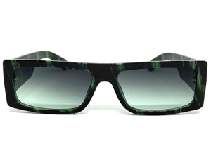 Classic Luxury Retro Hip Hop Style SUNGLASSES Marble Lens 30421