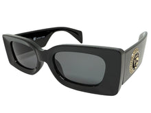 Classic Hardcore Biker Gangster Style SUNGLASSES Black Frame - Dark Lens 5015