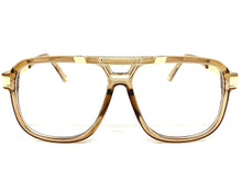 Classic Vintage Retro Hip Hop Rapper Style Clear Lens EYEGLASSES Nude & Gold Frame 8529