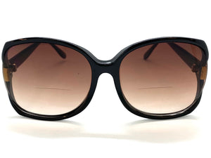 Oversized Classic TRUE Vintage Retro Style BIFOCAL READING SUNGLASSES READERS Big Frame Lens Strength +1.00