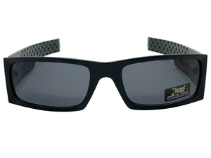 Classic Hardcore Biker Gangster Style LOCS SUNGLASSES Black Frame Dark Lens 91167