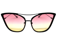Classic Vintage Retro Cat Eye Style SUNGLASSES Funky Matte Black Frame A305