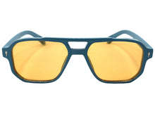 Classic Vintage Retro Hip Hop Style SUNGLASSES Square Pastel Blue Frame 80930