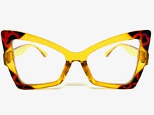 Oversized Vintage Retro Style Clear Lens EYEGLASSES Large Funky Frame 97198