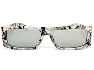 Classic Luxury Retro Hip Hop Style SUNGLASSES Marble Lens 30421