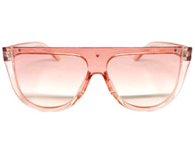 Classy Elegant Modern Rerto Shield Style SUNGLASSES Pink Frame 6515