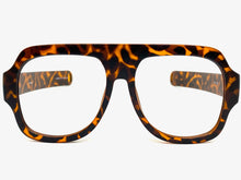 Oversized Classic Vintage Retro Style X-Large Tortoise Lensless Eye Glasses- Frame Only NO Lens 541095