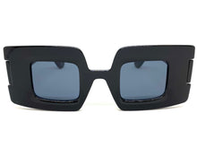Oversized Exaggerated Retro Style SUNGLASSES Large Square Black Frame 80519