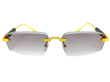 Classy Elegant Luxury Modern Style SUNGLASSES Rimless Gold Frame 5335