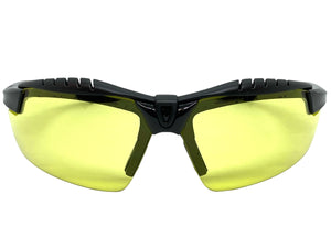 Motorcycle Biker Day or Night Riding SUNGLASSES Safety Eyewear HD Yellow Lens 5240