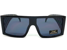 Oversized Biker Gangster Hardcore LOCS SUNGLASSES Black Frame Black Bandana 91160