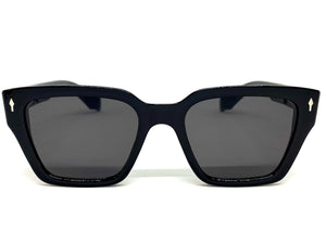 Classic Vintage Retro Style SUNGLASSES Square Black Frame 5011