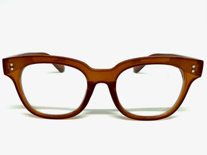 Classic Vintage Retro Style Clear Lens Blue Light Block Computer EYEGLASSES Brown Frame I135