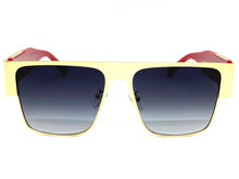 Classic Luxury Designer Hip Hop Style SUNGLASSES Gold & Red Frame 27614