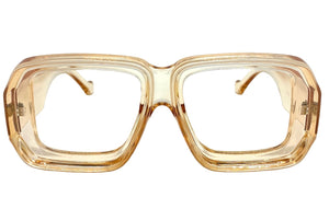 Classic Vintage Retro Style Thick Square Nude Lensless Eye Glasses- Frame Only NO Lens 80163