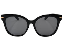 Oversized Exaggerated Vintage Retro Style SUNGLASSES Large Black Frame - Dark Lens 9091