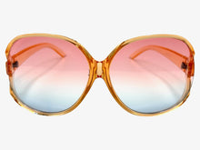 Oversized Exaggerated Vintage Retro Style SUNGLASSES Huge Orange Frame 80007