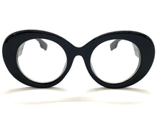 Exaggerated Vintage Retro Style Clear Lens EYEGLASSES Large Round Thick Black Frame 81216