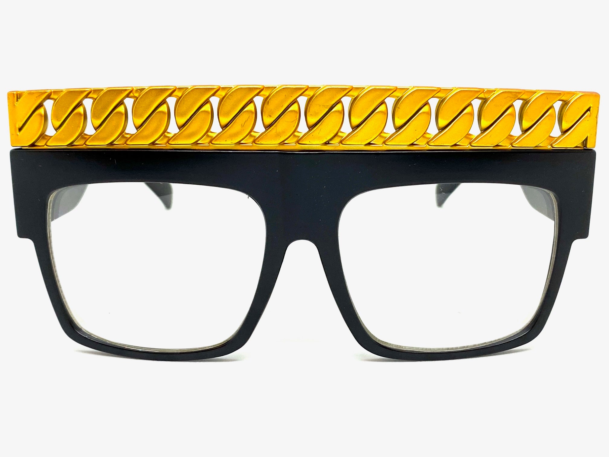VIVANT Eyewear Classic Vintage Hip Hop Clear Lens Glasses - Thick Black Fashion Frame