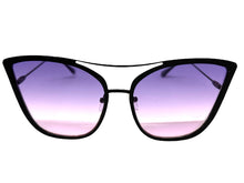 Classic Vintage Retro Cat Eye Style SUNGLASSES Funky Matte Black Frame A305