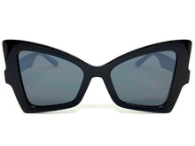 Oversized Exaggerated Funky Vintage Retro Style SUNGLASSES Large Black Frame E2125