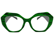 Oversized Exaggerated Vintage Retro Style Clear Lens EYEGLASSES Large Thick Green Frame 61900