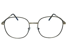 Exaggerated Classic Vintage Retro Style Clear Lens Blue Light Block Computer EYEGLASSES Square Silver Frame 5408