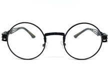 Classic Vintage Retro Style Clear Lens EYEGLASSES Round Black Frame 10700