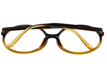 Oversized Vintage Retro Style Clear Lens EYEGLASSES X-Large Round Brown Frame 15032