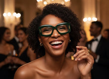 Classy Elegant Modern Retro Style Clear Lens EYEGLASSES Thick Green Optical Frame 24020