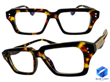 Classic Vintage Retro Style Clear Lens Blue Light Block Computer EYEGLASSES Tortoise Frame 2037