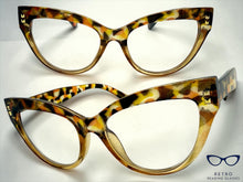 Classic Elegant Vintage Retro Cat Eye Style READING GLASSES READERS Leopard Frame +1.50