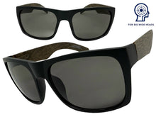 Classic Sporty Hardcore Biker Style SUNGLASSES Square Black Frame Ideal for Big Heads 540987