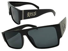 Classic Hardcore Biker Gangster Style LOCS SUNGLASSES Black Frame - Dark Lens 91292