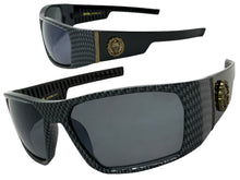 Classic Hardcore Gangster Biker Style Choppers SUNGLASSES Thick Carbon Fiber Frame - Dark Lens 6786