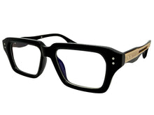 Classic Vintage Retro Style Clear Lens Blue Light Block Computer EYEGLASSES Black Frame 2037