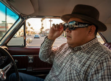 Classic Hardcore Biker Gangster Style LOCS SUNGLASSES Large Thick Black Frame - Dark Lens 91336
